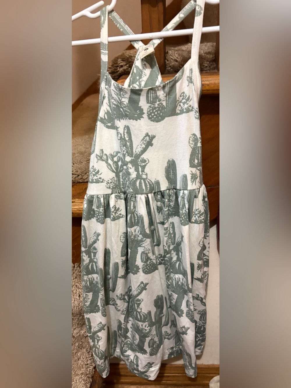 Kate Quinn girls size 4t cactus skinny strap dress